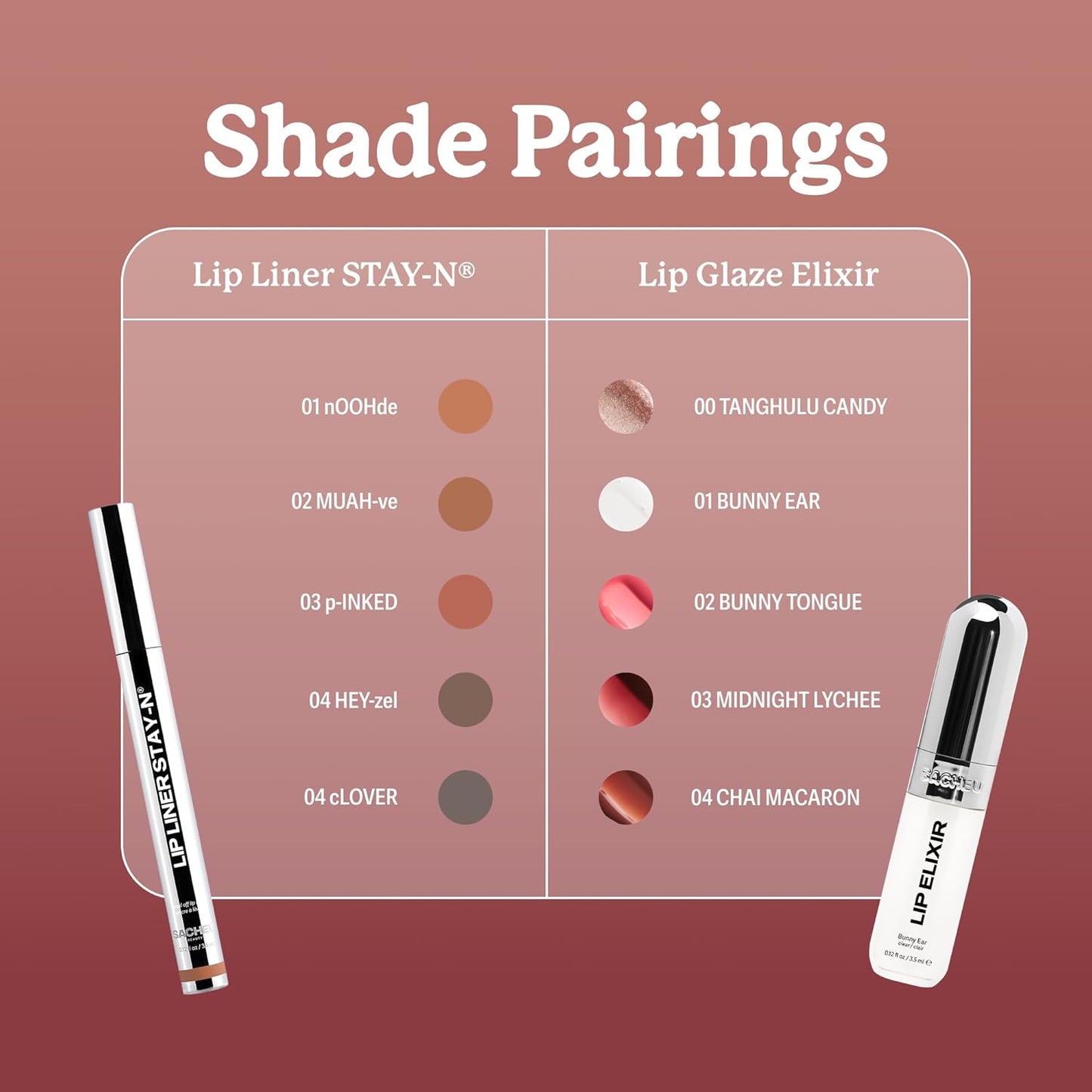 Lip Elixir Nourishing and Hydrating Lipgloss — Moisturizing Plumping Lip Gloss Enriched with Collagen, Non-Sticky Lip Color Smooth High-Shine Finish (Bunny Tongue)