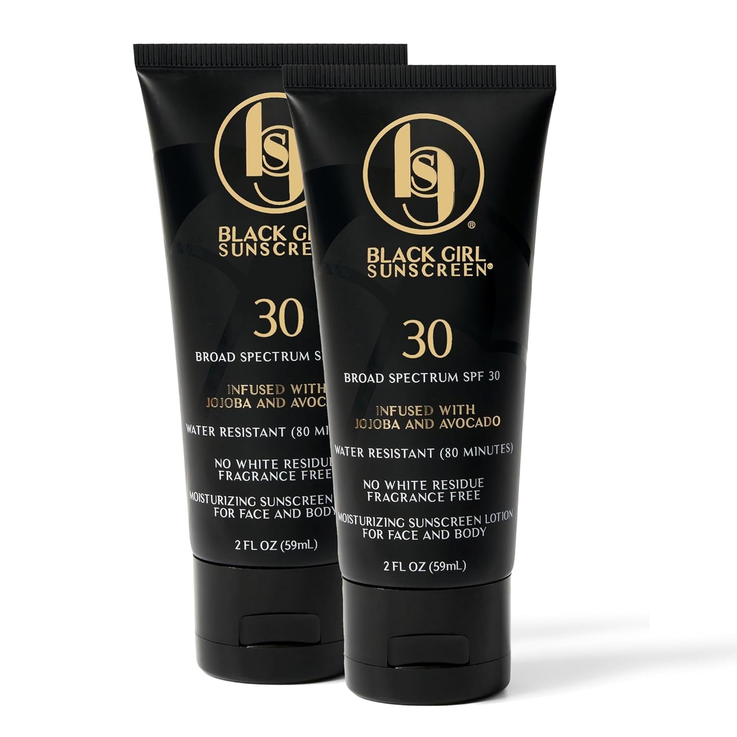 SPF 30 for the Face & Body - Moisturizing Sun Protection, SPF 30, Sun Lotion for Women, Ultra Sheer, Travel Size, No White Cast for Melanin Rich Skin - 2 Fl Oz, 2 Pack