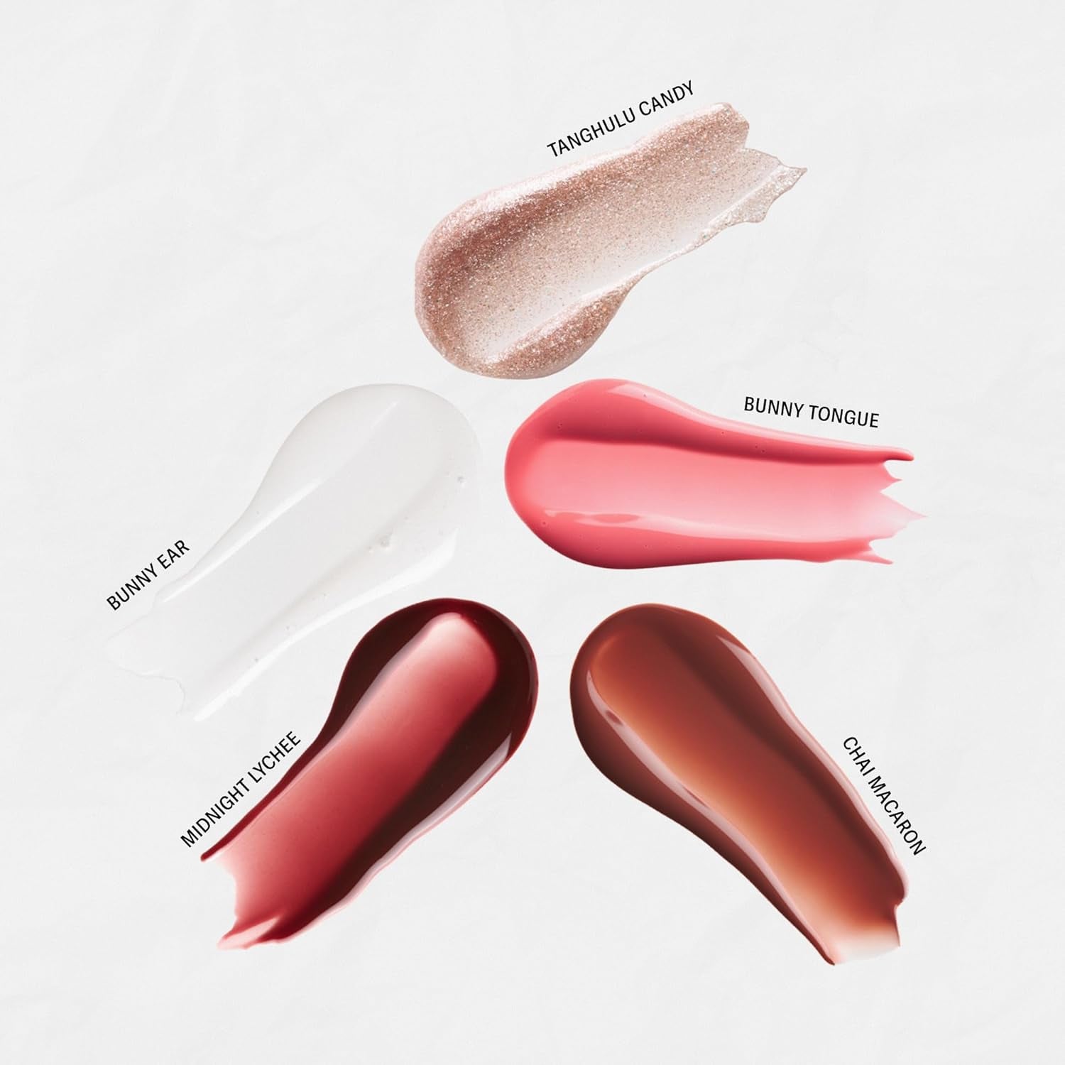 Lip Elixir Nourishing and Hydrating Lipgloss — Moisturizing Plumping Lip Gloss Enriched with Collagen, Non-Sticky Lip Color Smooth High-Shine Finish (Bunny Tongue)