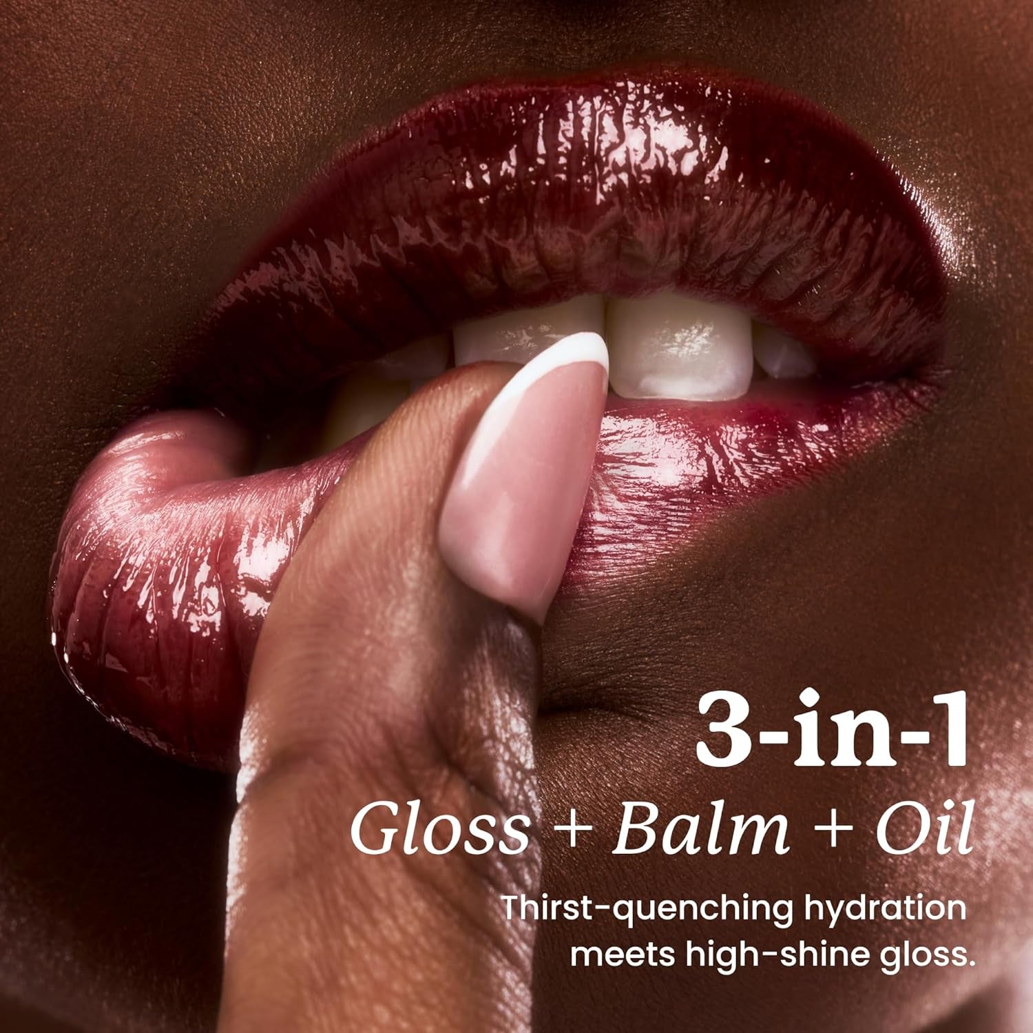 Lip Elixir Nourishing and Hydrating Lipgloss — Moisturizing Plumping Lip Gloss Enriched with Collagen, Non-Sticky Lip Color Smooth High-Shine Finish (Bunny Tongue)