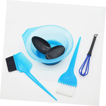 5Pcs Set Hair Dyeing Kits Hair Dye Kit Hair Coloring Tools Hair Coloring Kit Hair Dye Brush Hair Coloring Supplies Brush on Hair Color Kits Hair Coloring Home Hair Dye Tool Blue
